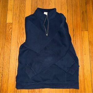 Fox Men's Dark Blue Zip-Up Sweater